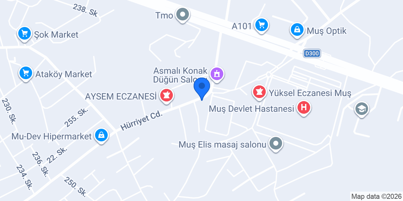 Damla Eczanesi konumu