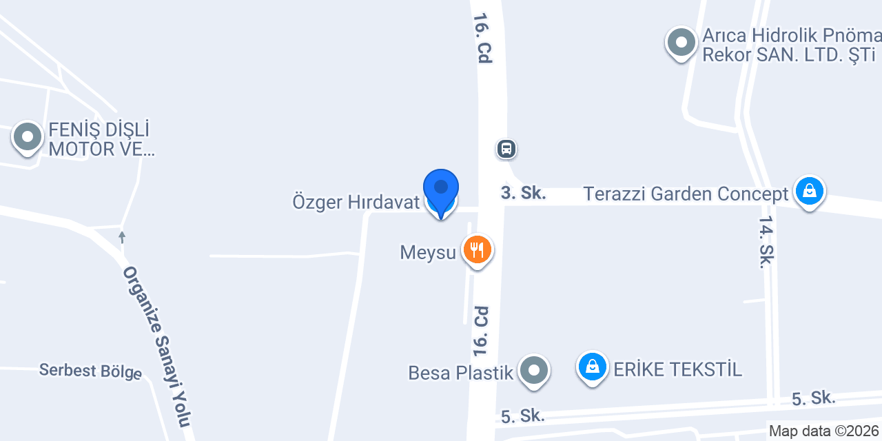 Özger Hırdavat konumu