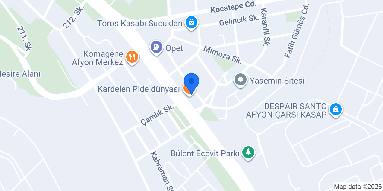 Kardelen Pide dünyası konumu