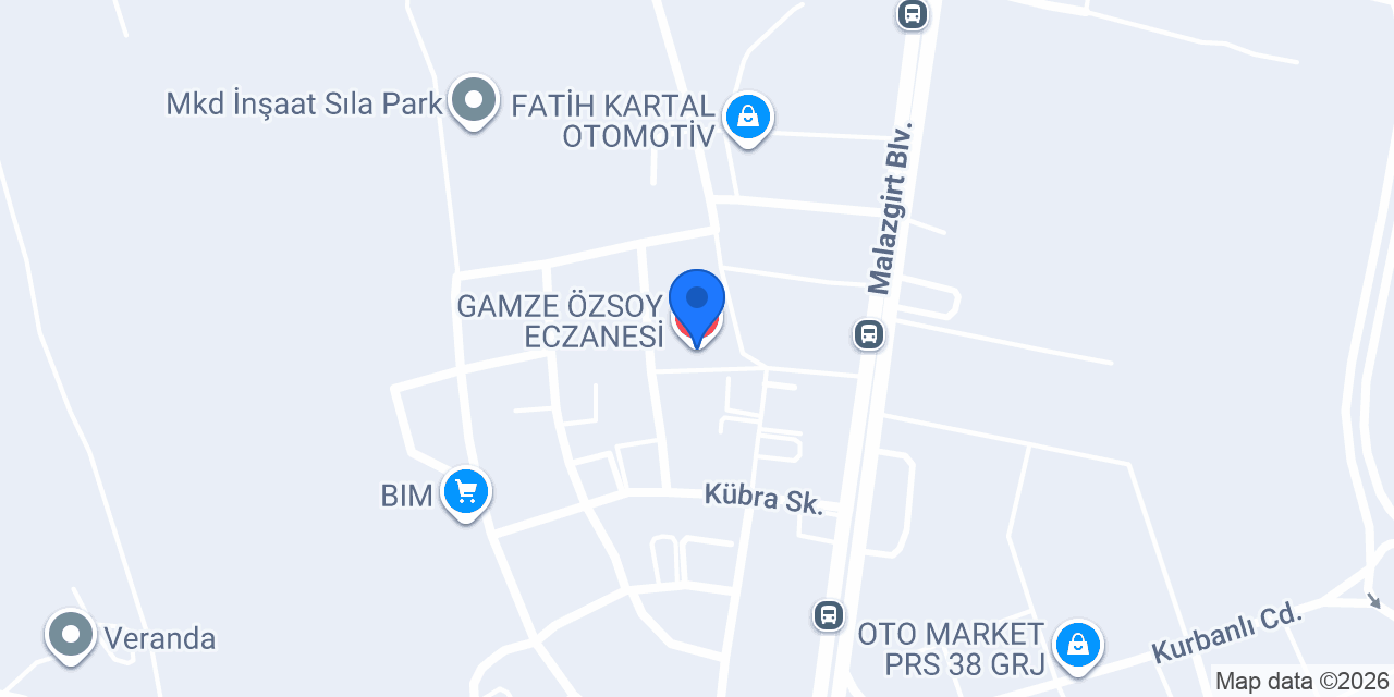 GAMZE ÖZSOY ECZANESİ konumu