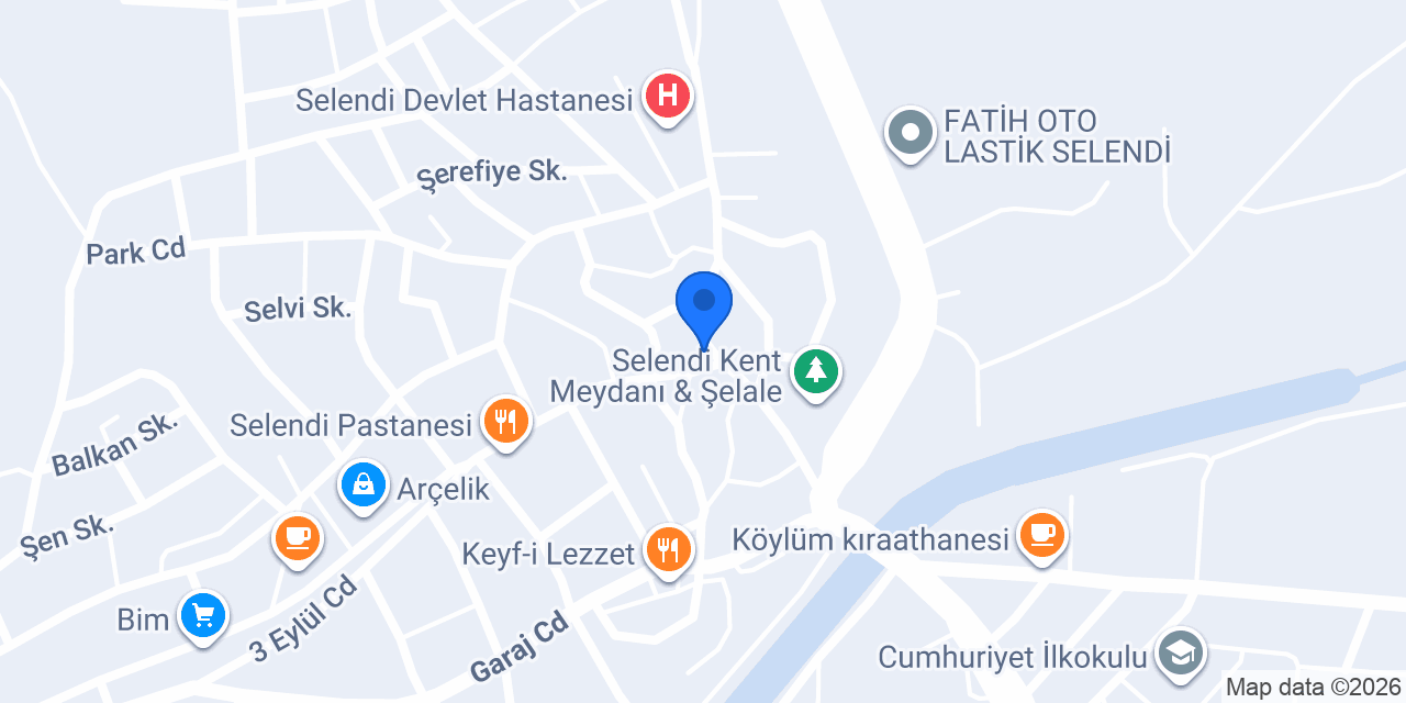 Selendi Tapu Müdürlüğü konumu