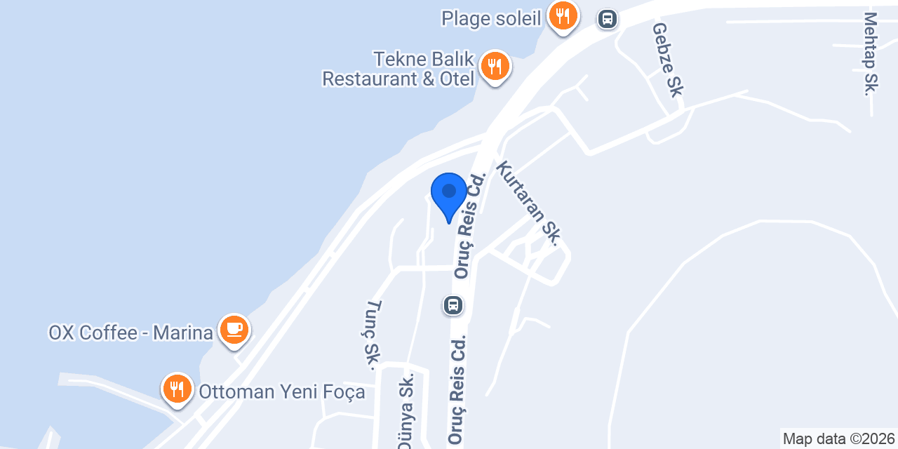 Foça Begonvil Apart Otel konumu