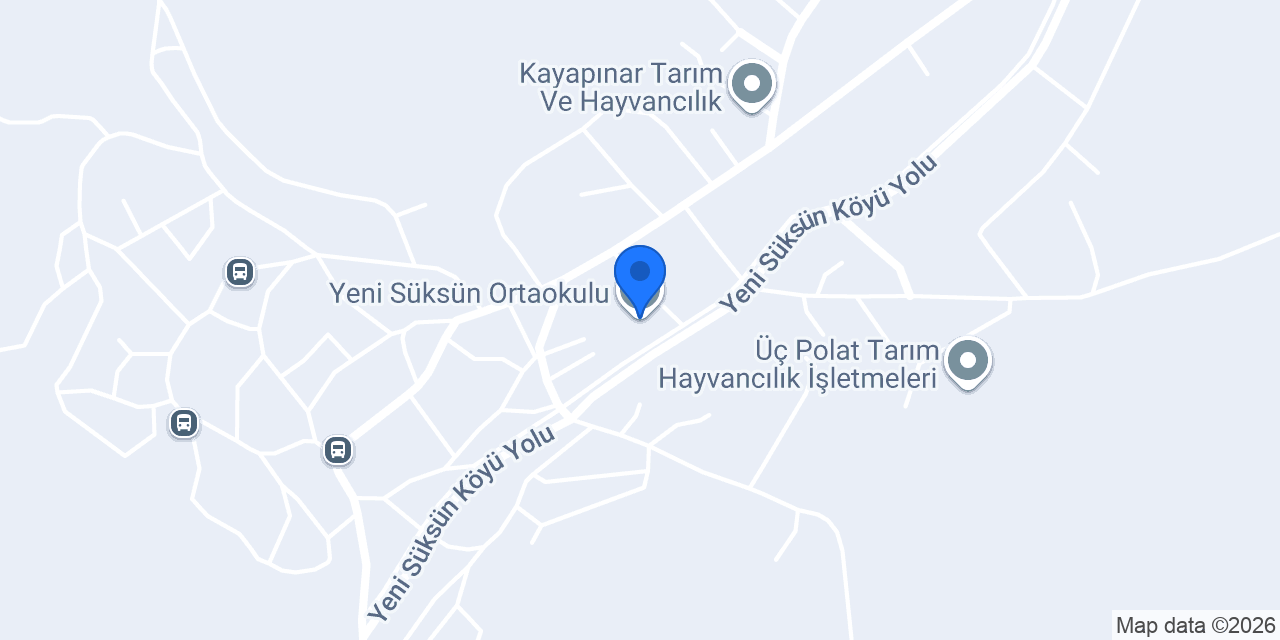 Yeni Süksün Ortaokulu konumu