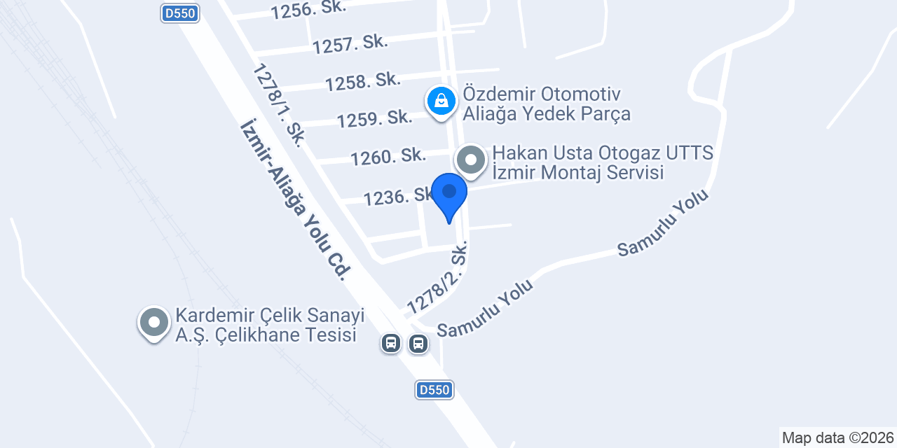 Tekin Otomotiv konumu