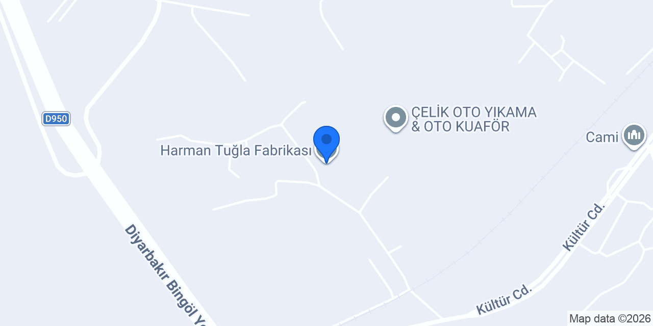 Harman Tuğla Fabrikası konumu