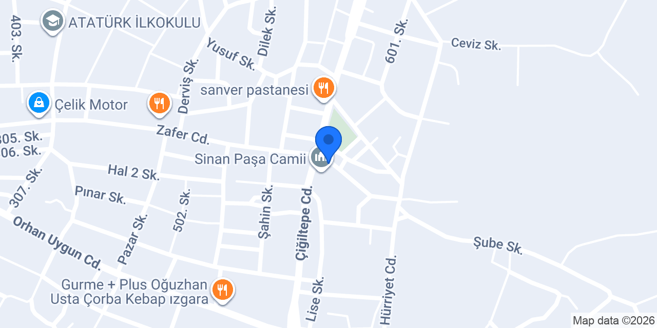Sinanpaşa Taksi konumu