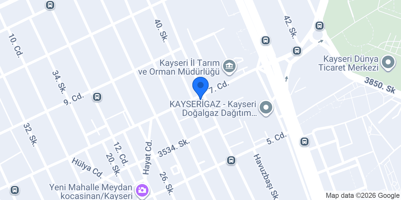 Yücel Otomotiv konumu