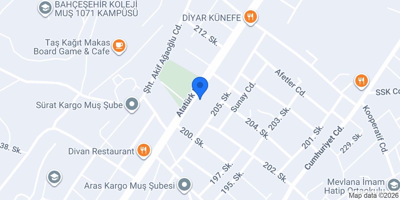 Arat Turizm konumu