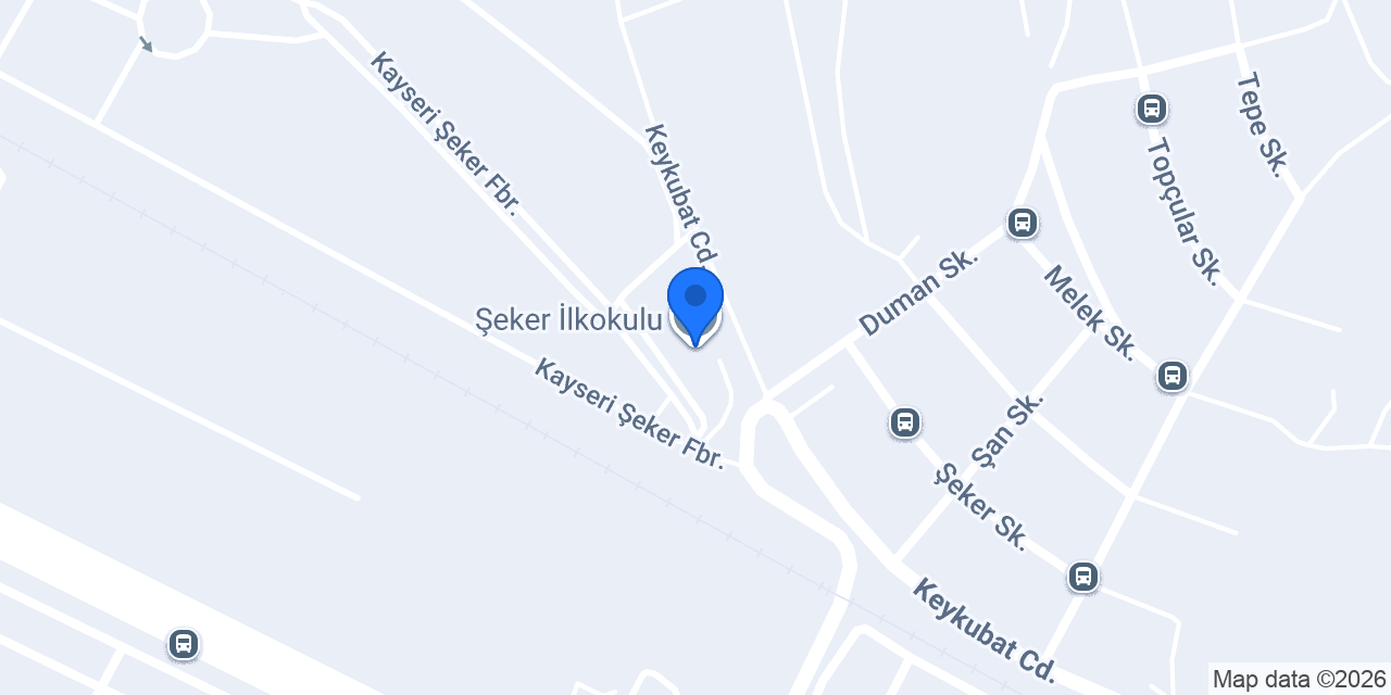 Şeker İlkokulu konumu