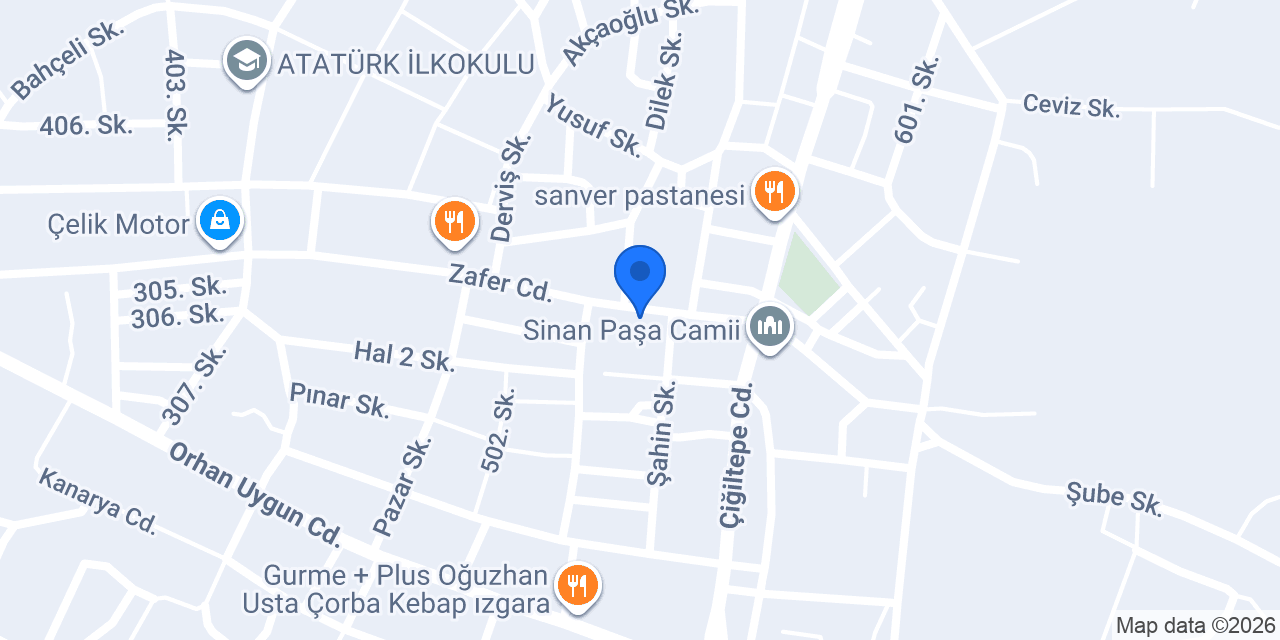 Sinanpaşa Pastanesi konumu