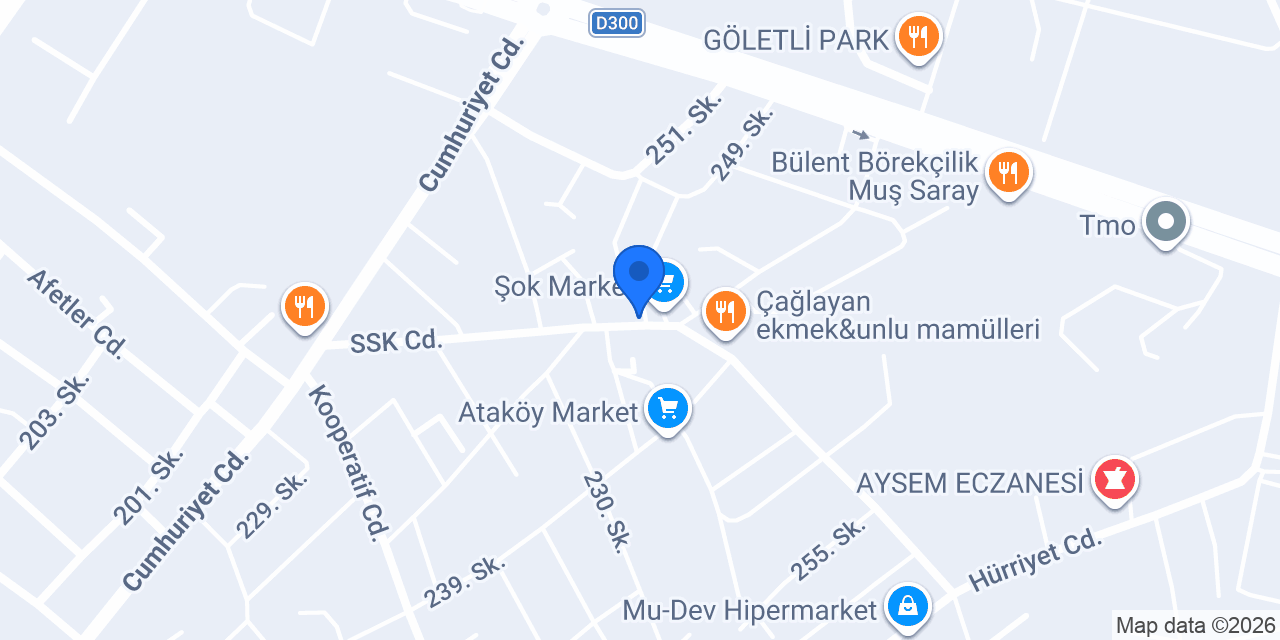 Dostlar Yapı Market konumu
