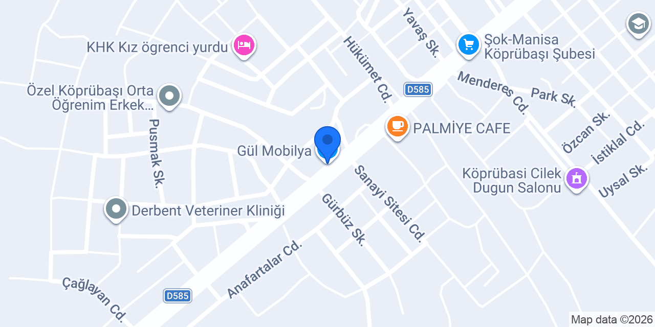 Gül Mobilya konumu