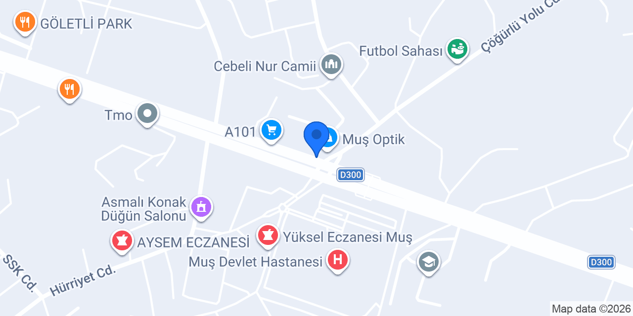MUŞ 6. NOTERLİĞİ konumu