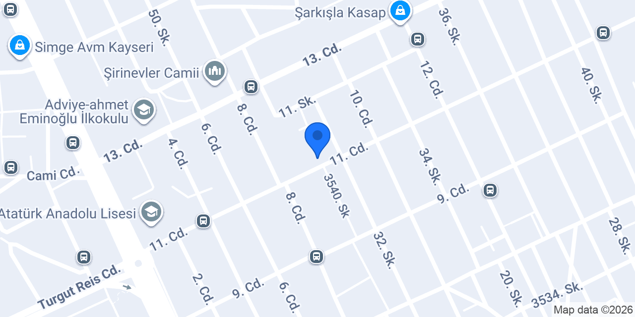 Kocasinan İşitme Engelliler Ml konumu