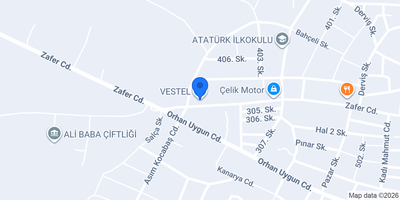 VESTEL konumu