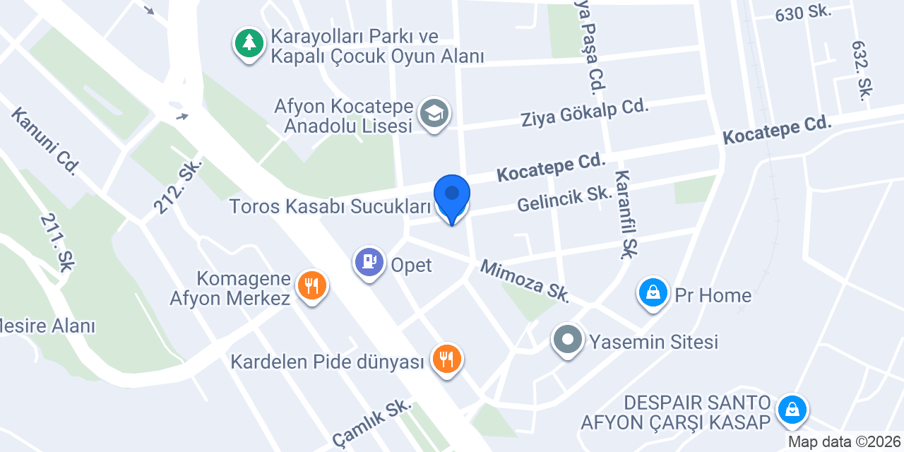 Toros Kasabı Sucukları konumu