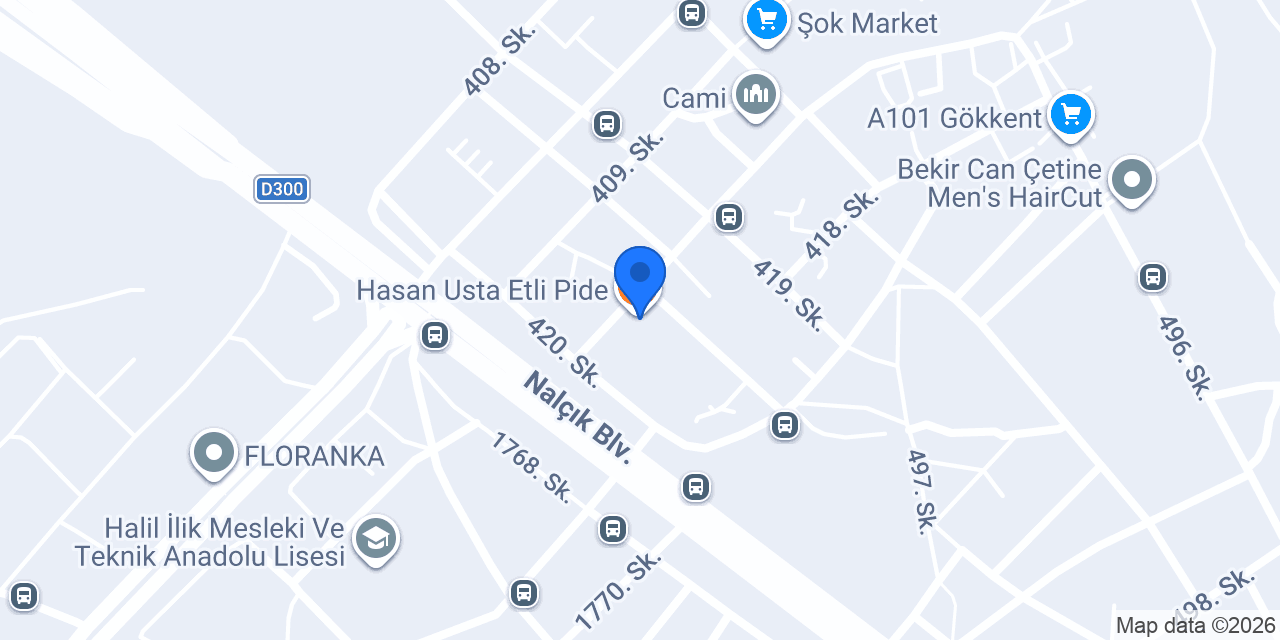 Hasan Usta Etli Pide konumu