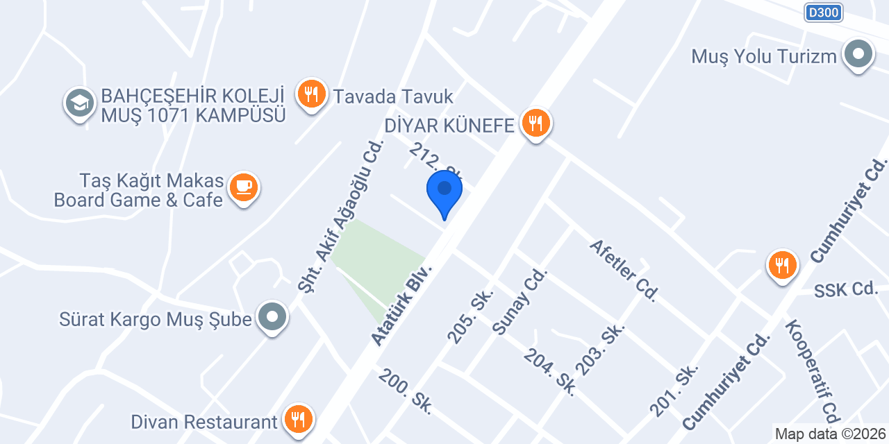 TveK Muş konumu