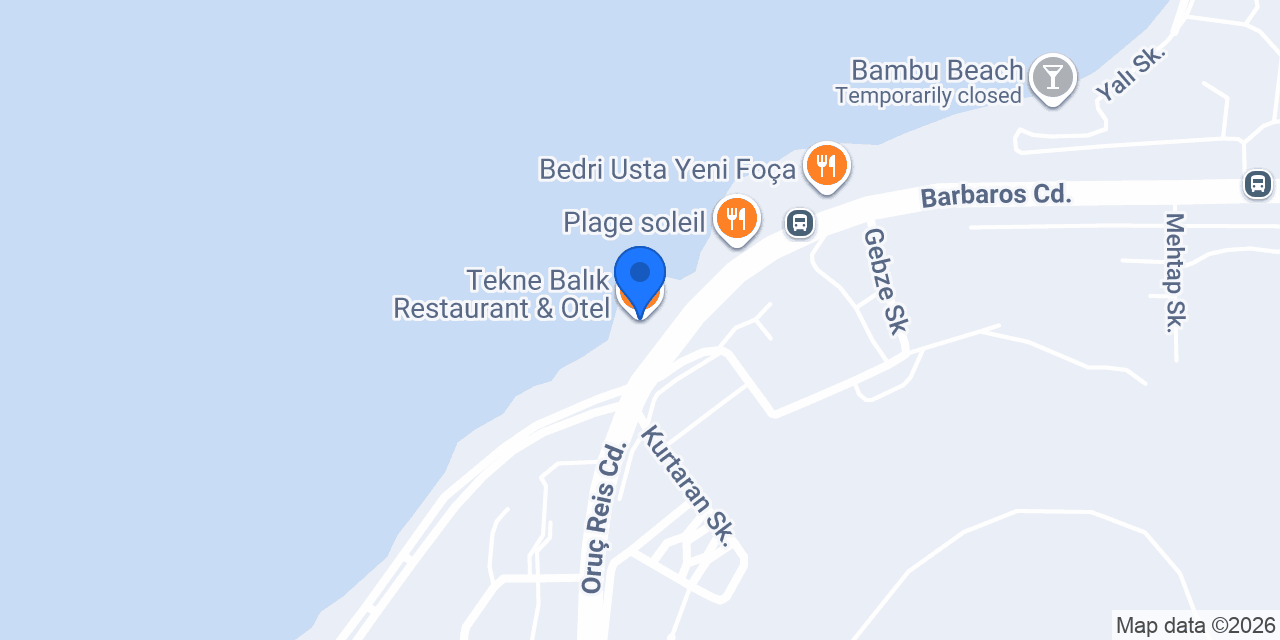 Tekne Balık Restaurant & Otel konumu