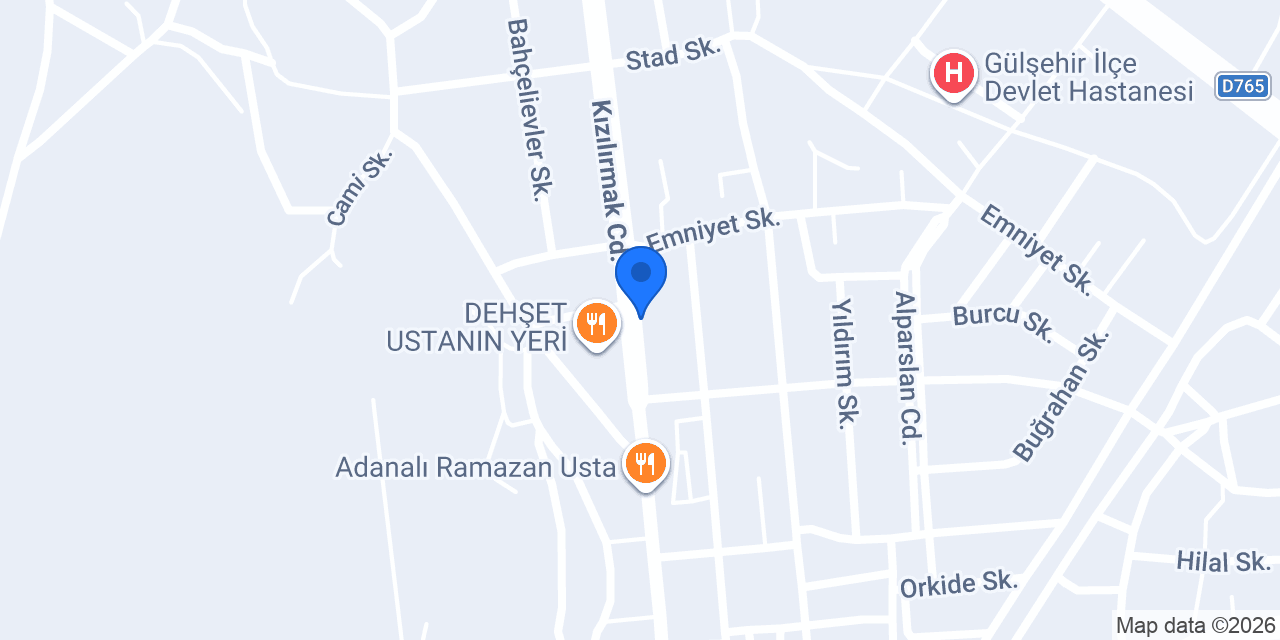 Gülşehir taksi konumu