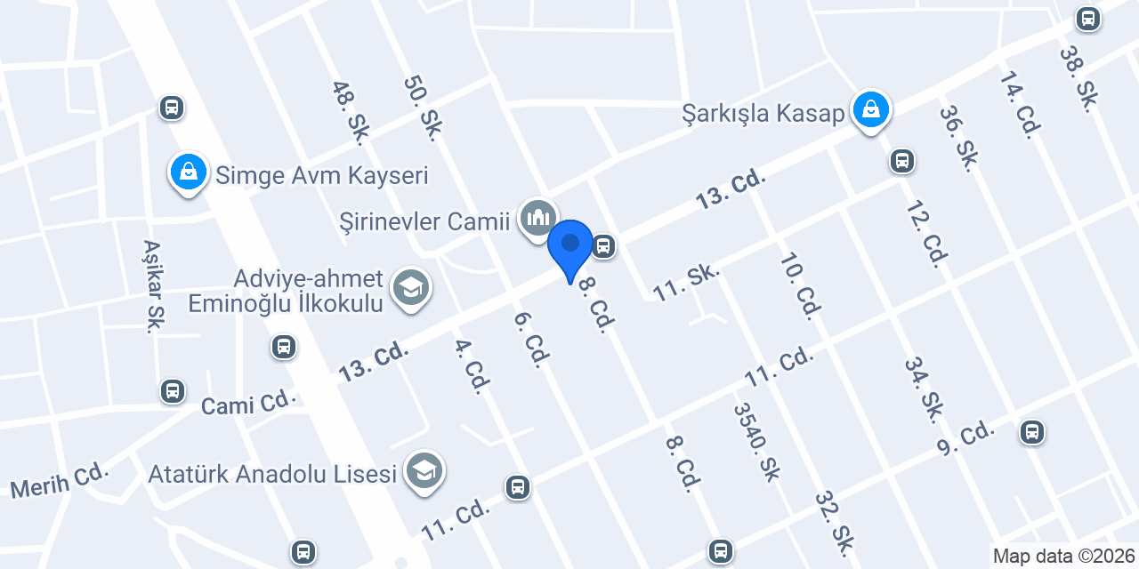 Şirin Berber Salonu konumu