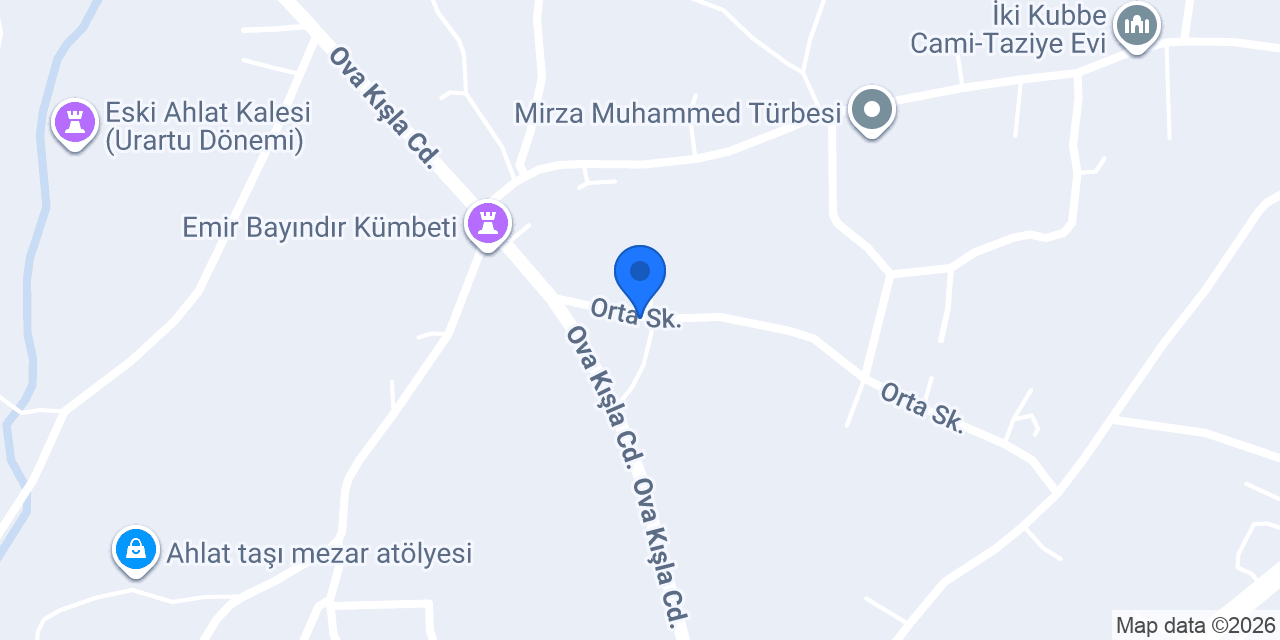 AHLAT RESUL MEZARCILIK konumu