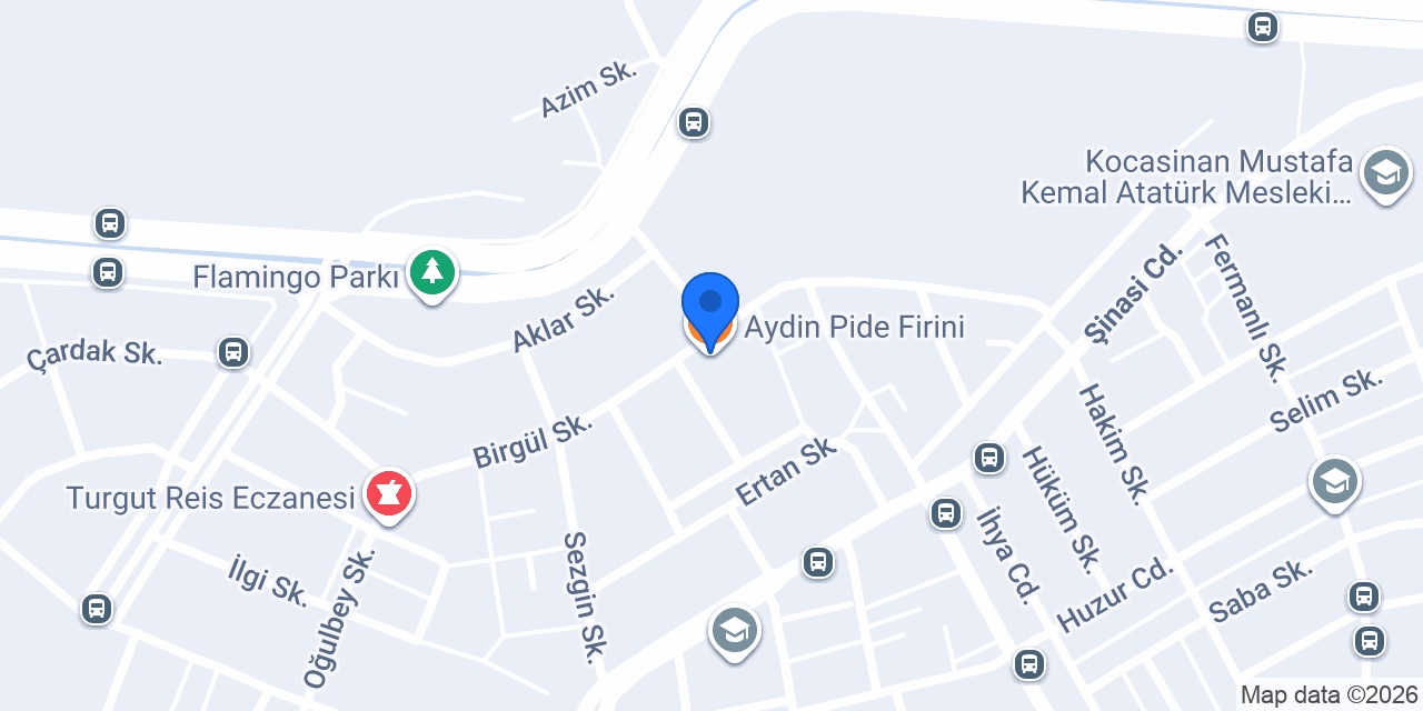 Aydin Pide Firini konumu