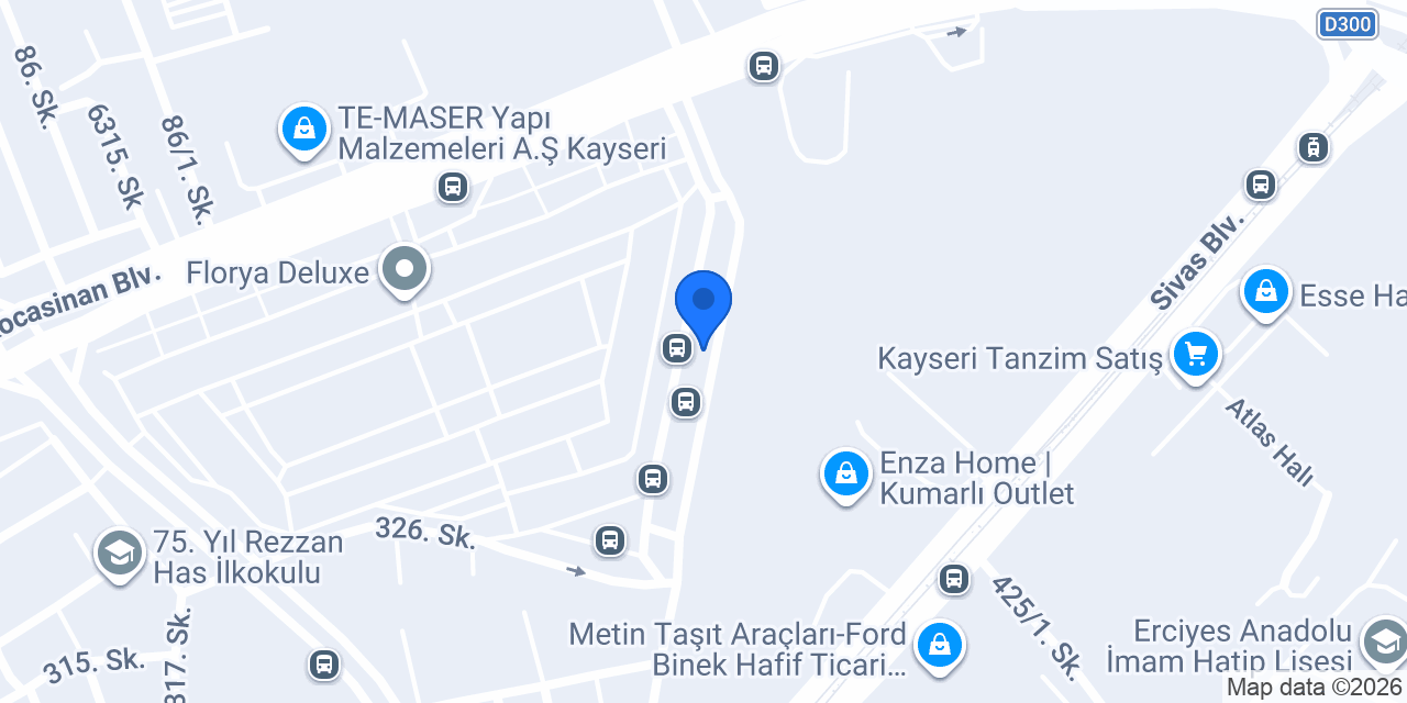 Merve Veteriner Kliniği konumu