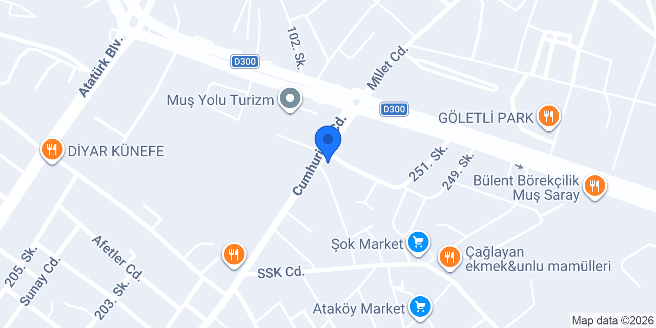 Ekleristan Muş konumu