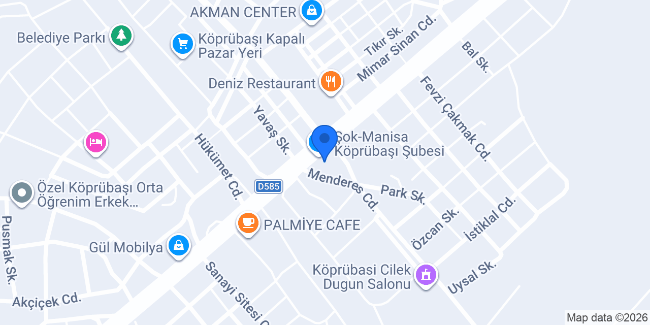 Bereket pide ve lahmacun salonu konumu