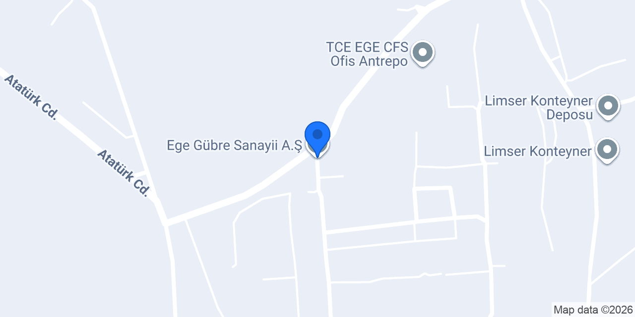 Ege Gübre Sanayii A.Ş. konumu