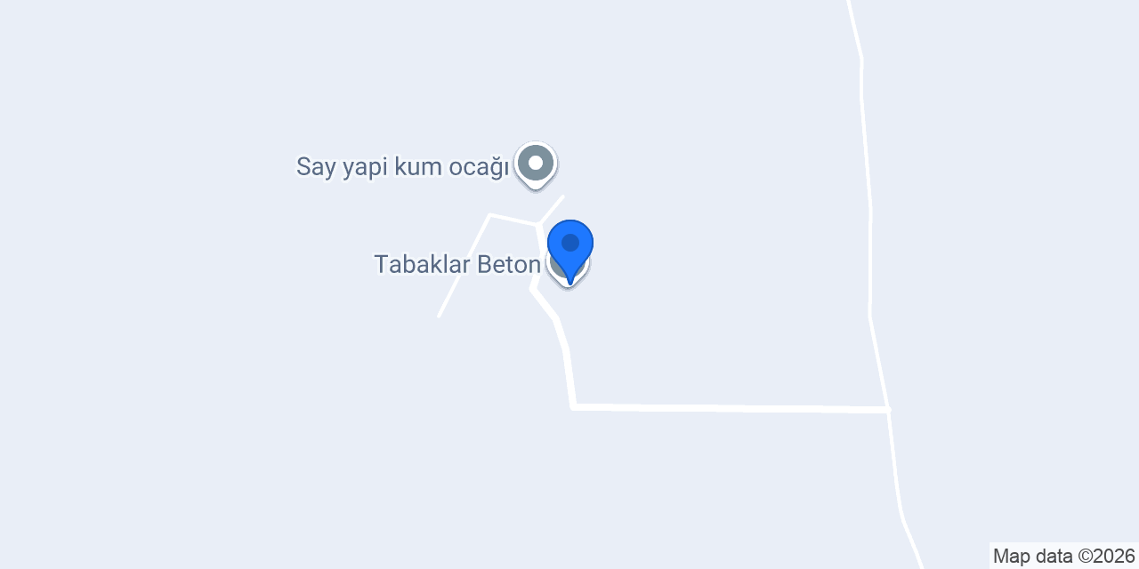 Tabaklar Beton konumu