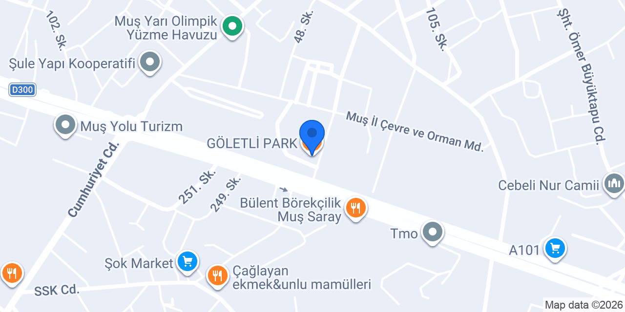 GÖLETLİ PARK konumu