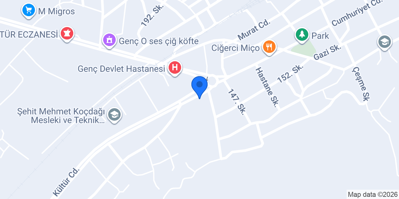 Genç Petrol Taksi konumu