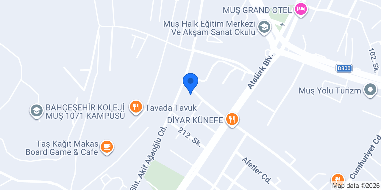 La Rose Çiçek Muş konumu