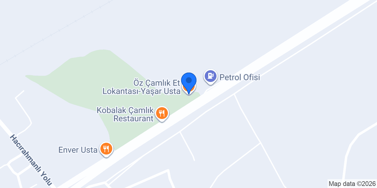 Hacırahmanlı Çamlık Restaurant konumu