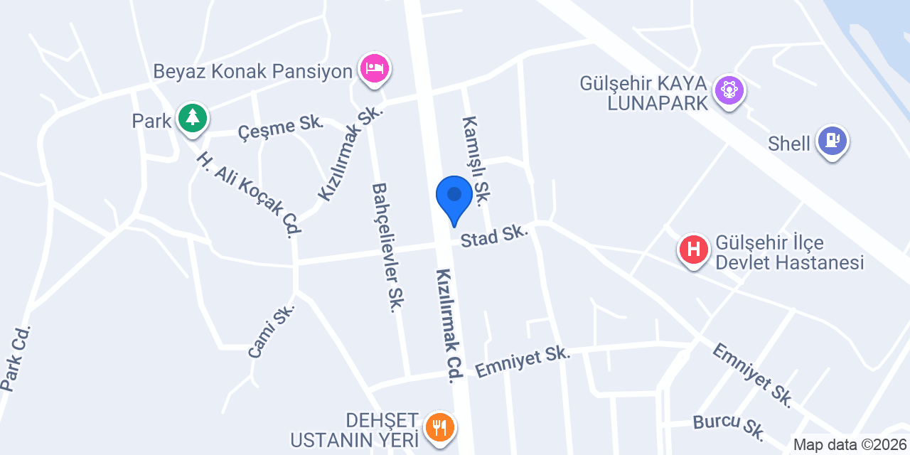 Gülşehir Kiralık 1+1 Daire Apart konumu