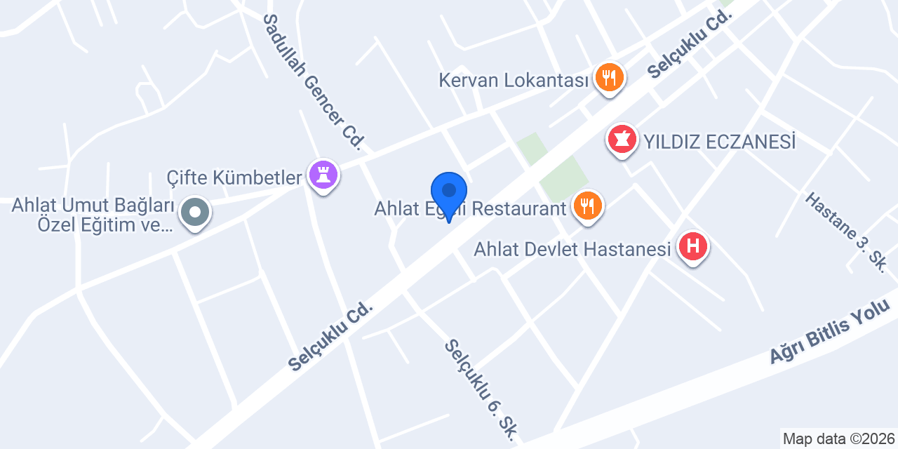 Ahlat ahşap oymacılık konumu