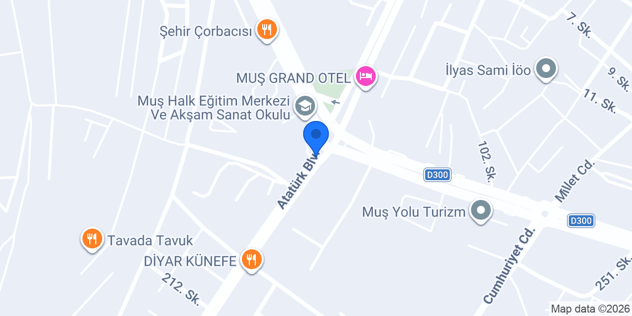 OTEL GÜNAY konumu