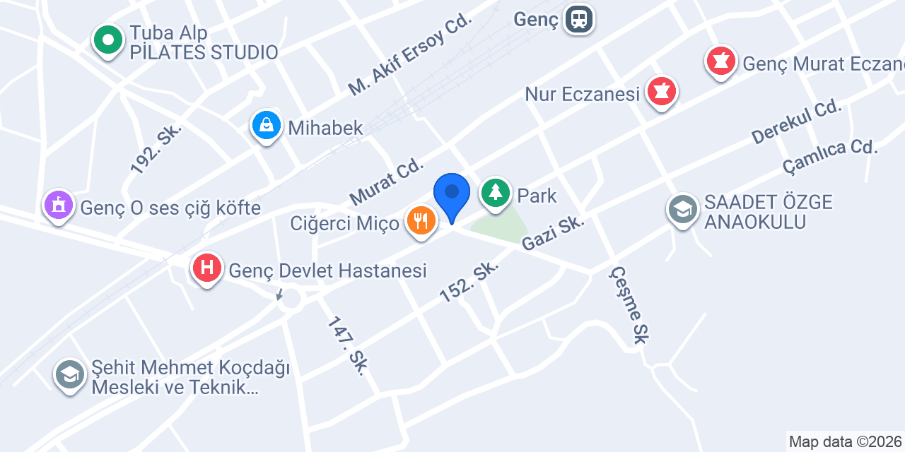 Genç Cigercisi Daraheni Düyes 12 konumu
