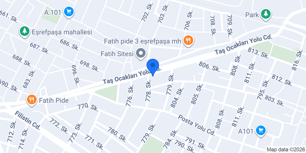 ERÇAĞ KIRTASİYE 2 konumu