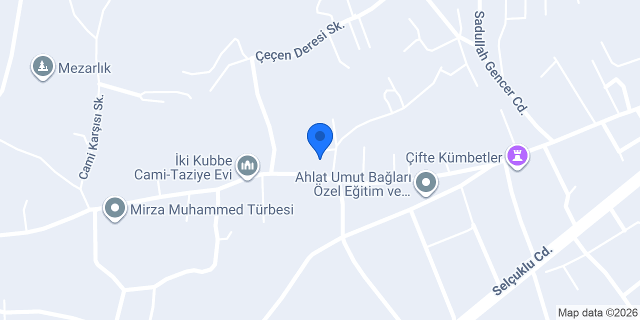 Ahlat 1 Nolu Aile Sağlık Merkez konumu