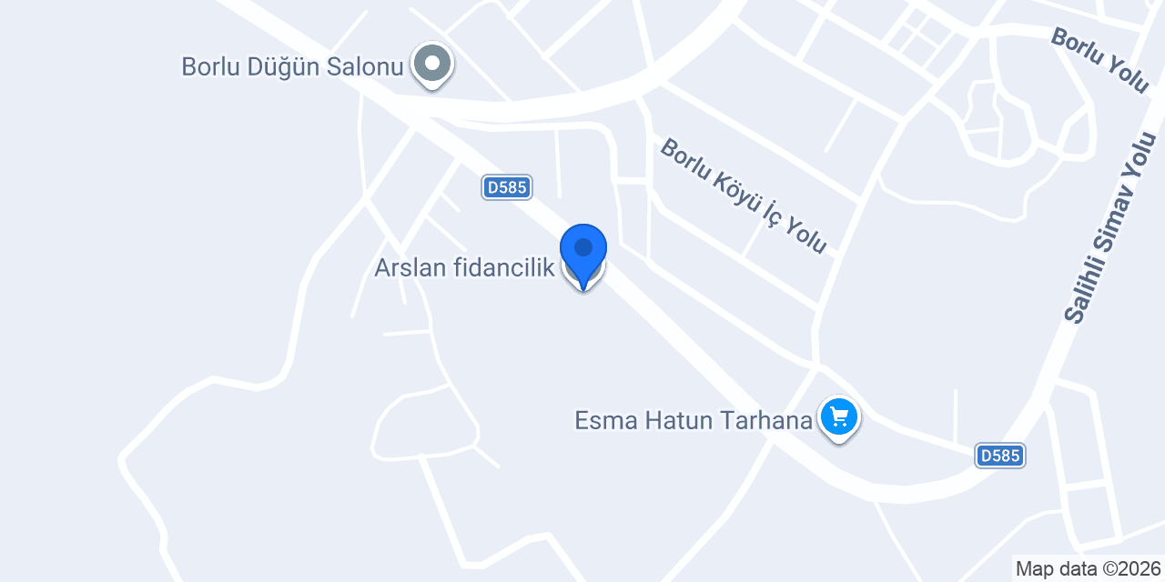 Arslan fidancilik konumu
