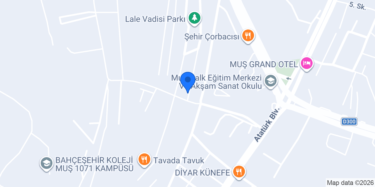Terzi Atelier konumu