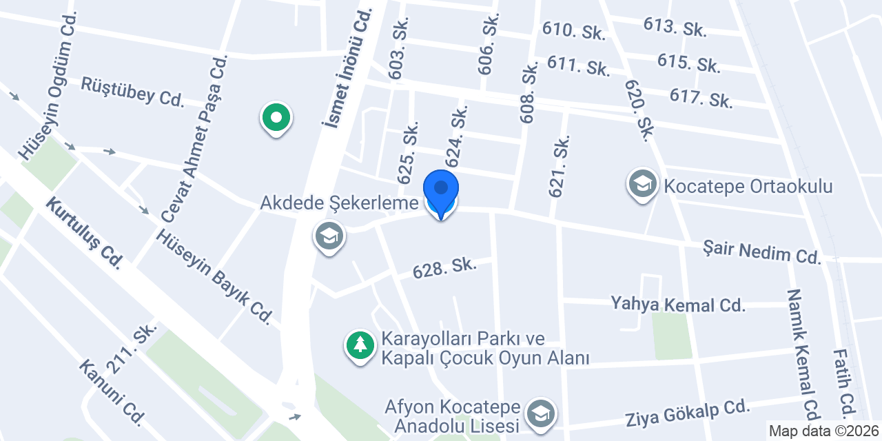 Akdede Şekerleme konumu