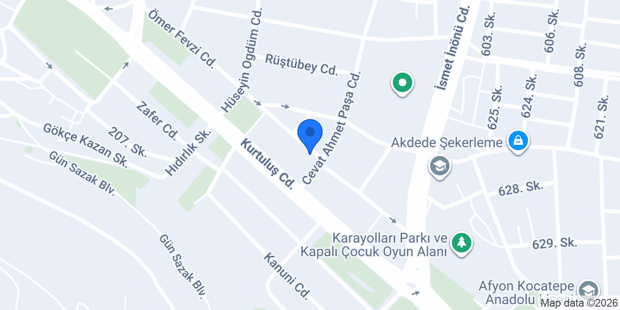 Papyon Kitabevi konumu