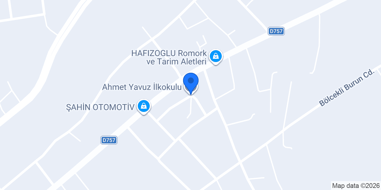 Ahmet Yavuz İlkokulu konumu