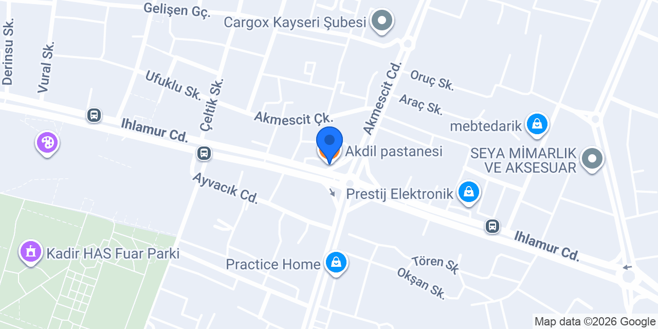Akdil pastanesi konumu