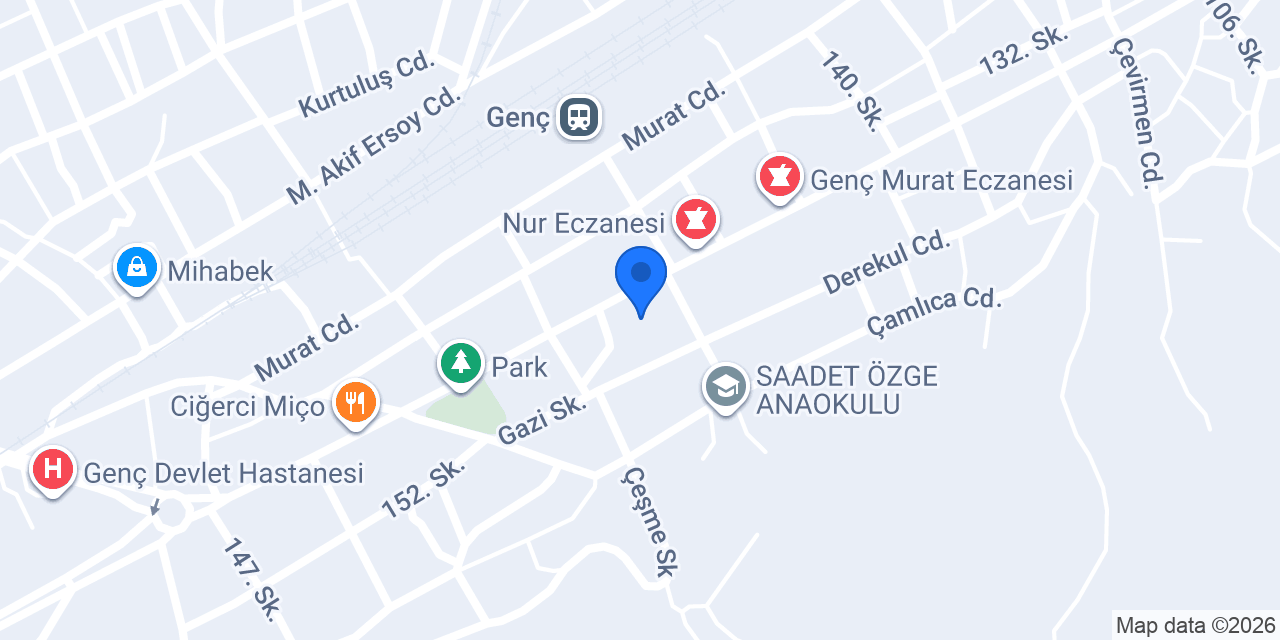 Genç Kaymakamlığı konumu