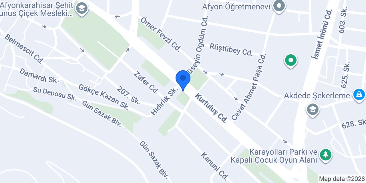 Afyon Çene Cerrahisi (Doç.Dr.Yusuf ATALAY) konumu